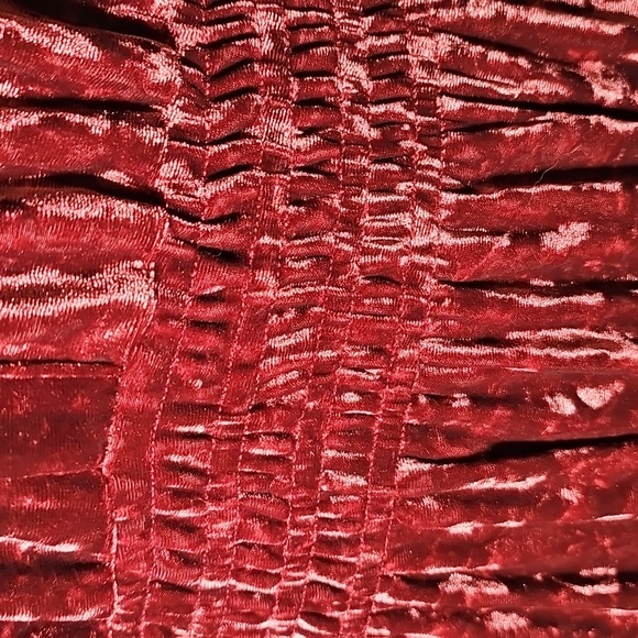 Belle BOHO, Kim Gravel Crushed Velvet Tiered Long Sleeve Dress. Meduim P SIZE PM - Picture 6 of 14